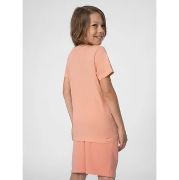 Pánské tričko 4F T-Shirt 4FJSS23TTSHM288 Růžová Regular Fit 128