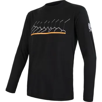 Pánské tričko SENSOR MERINO AIR PT pánské triko dl.rukáv černá RJ Velikost: S