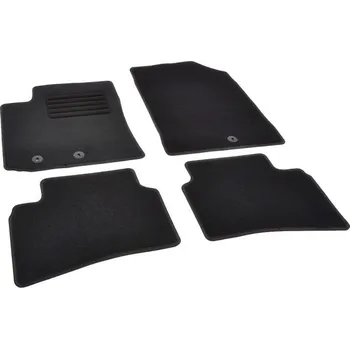 autokoberec Autokoberce textilní přesné černé / černé obšití - Kia Rio IV (Typ YB) (2017-2023) 5-sedadel