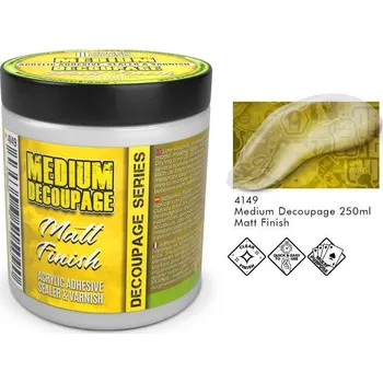 Plastikový model Medium Decoupag – Mate (250 ml)