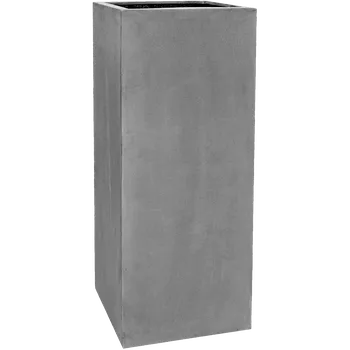 Květináč Moderní květináč Fiberstone Bouvy Grey matný 50x50x120cm