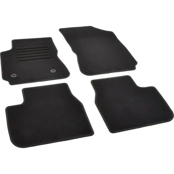 autokoberec Autokoberce textilní přesné černé / černé obšití - Citroën C4 II Cactus (2018-2020) 5-sedadel