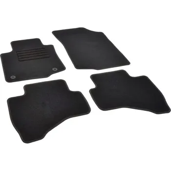 autokoberec Autokoberce textilní přesné černé / černé obšití - Peugeot 108 (2014-2021) 5-sedadel