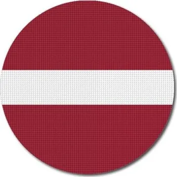 Vlajka Pelisport Lotyšská vlajka kulatá tisk ø 45 mm