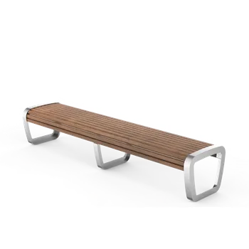 Zahradní lavice HTI TRAPO Lavička bez opěradla LTR057.04 Materiál konstrukce: ocel, Povrchová úprava: komaxit dle RAL, Typ použitého obložení: sapeli