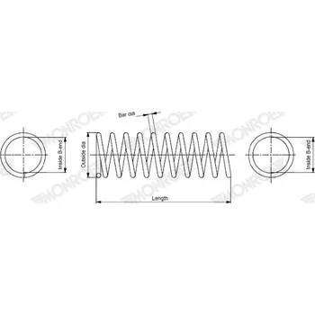 Pružina podvozku MONROE SP4115