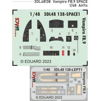 Plastikový model Eduard 1/48 Vampire FB.9 SPACE (AIRFIX)