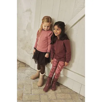 En-Fant Leggings Flower - Hot Chocolate vel. 86-128 98 (doporučená výška 96-103cm)