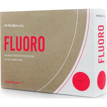 Golfový míček Masters Prisma Fluoro Matt TI Golf Balls, Red Flame