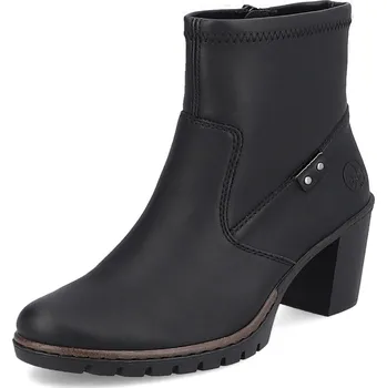 Dámská zimní obuv DÁMSKÉ KOTNÍKOVÉ BOTY RIEKER Y2558-00 ČERNÁ Barva: Černá, Velikost: 41