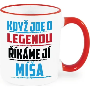 Hrnek - Když jde o legendu, říkáme jí Míša Barva: Červená