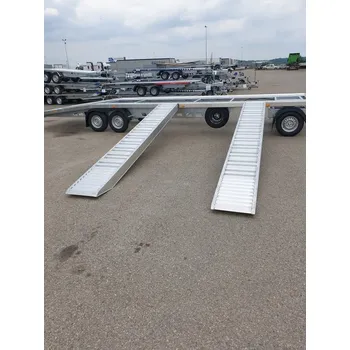 Nakládací rampa pro vozidlo Hliníkové nájezdy, 1 pár, délka 4 m, výška profilu 150 mm, nosnost 5.800 kg (LT Machines)