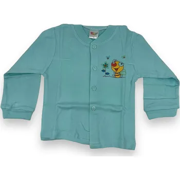 KY Kojenecký tyrkysový kabátek PETR Barva: Tyrkysová, Velikost: 74