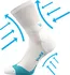 Dámské ponožky VoXX Shellder bílé 39-42