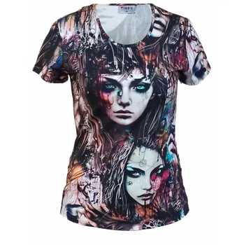 Dámské tričko Dámské tričko Smutné obličeje XL