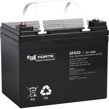 Trakční baterie FG-Forte 6FG33 - 12V / 33Ah C20 (Staniční bezúdržbový akumulátor)