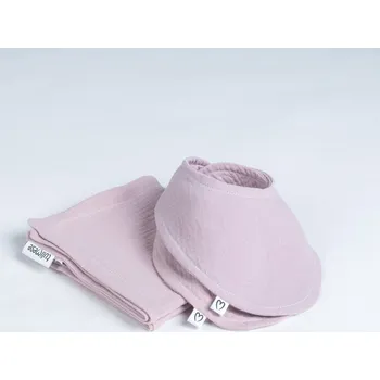 Slintáček: souprava mušelínová růžová VÝBĚR VARIANTY PROVEDENÍ: SAMOSTATNÝ SLINTÁČEK