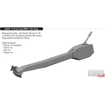 Plastikový model Eduard 1/48 F-4E tail hook PRINT (MENG)
