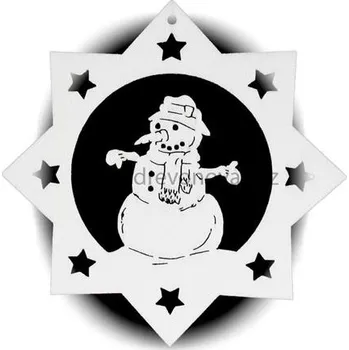 Vánoční ozdoba Vánoční ozdoba HVĚZDA s obrázkem č.1510