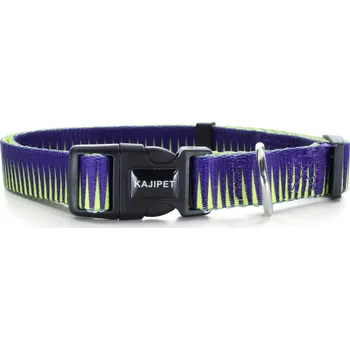 Obojek pro psa Vsepropejska Alsa fialovo - žlutý obojek pro psa Typ: Obojek, Velikost: Obvod krku 36 - 56 cm