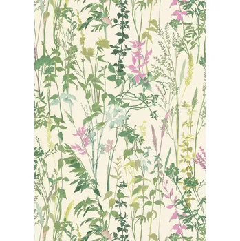 Tapeta DIMEX | Vliesová tapeta na zeď WPE-901620 | 0,53 x 10,05 m | zelená, krémová, fialová, vícebarevná + Zelená, krémová, fialová, vícebarevná vliesová tapeta na stěnu WPE901620 v rozměru 0,53 x 10,05 m