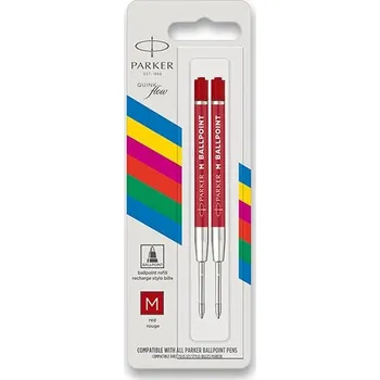 Parker QuinkFlow náplň do kuličkového pera M 2ks červená