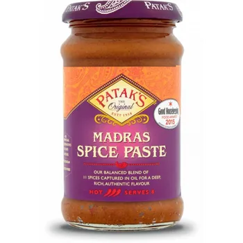Omáčka Patak´s pikantní pasta na přípravu pokrmu Madras 283 g