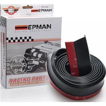 Nárazník RACES univerzálny nalepovací čierny lip na nárazník - 2,5m