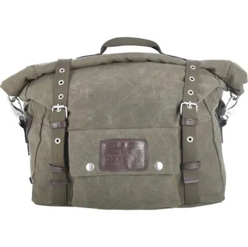 Motodoplněk Boční brašny na motocykl Heritage, OXFORD (zelené khaki, objem 40 l, pár)