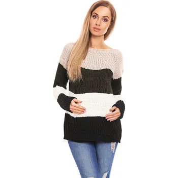 Dámský svetr PeeKaBoo Dámský těhotenský svetr Bogyilloas khaki Univerzální