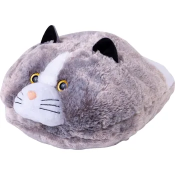 Pánské pantofle Cozy Noxxiez CS925 Kočka - hřejivý plyšový pantofel