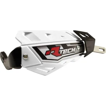 Motocyklový chránič Kryty páček FLX ALU, RTECH (bílé, bez montážní sady - nutno dokoupit)