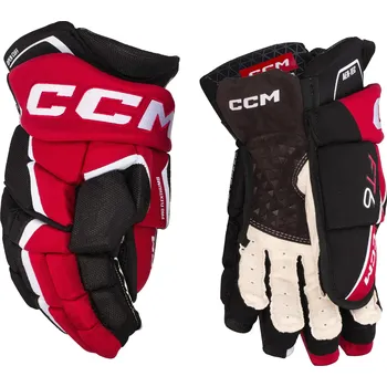 Hokejové rukavice Hokejové rukavice CCM JetSpeed FT6 Black/Red/White Senior 13 palců