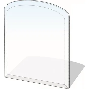 LIENBACHER sklo pod kamna 1000x1100mm, fazeta 20 mm