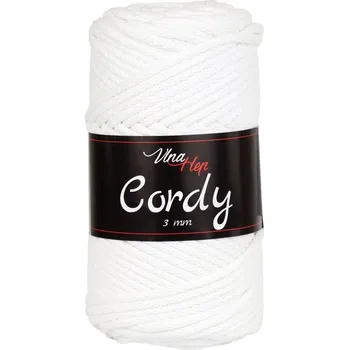 Vlna-hep Cordy šňůry 3mm - 8171 smetanová