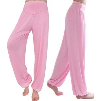 Dámské kalhoty Lehké dámské prodyšné sportovní kalhoty "Harémky" (1-8) Barva: Růžová, Velikost: 3XL