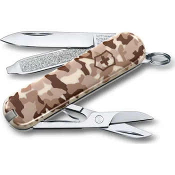 Multifunkční nůž Kapesní nůž / klíčenka Victorinox Classic SD, 58 mm, Desert Camouflage