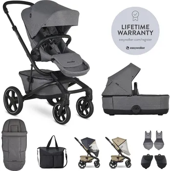 Dětské zboží EASYWALKER SET XXL kočárek kombinovaný Jimmey 2025 s příslušenstvím Barva: Iris Grey