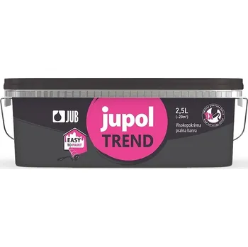 barva na zeď JUB Jupol Trend 2,5 l vinylová malířská barva hotové odstíny Carbon 472