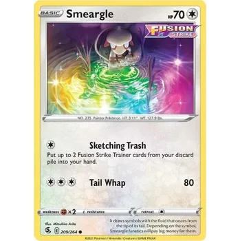 Sběratelská karetní hra Pokémon karta Smeargle 209/264 - Fusion Strike