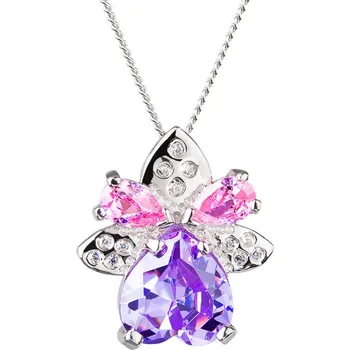 Náhrdelník Preciosa Stříbrný náhrdelník s třpytivým přívěskem Gentle 5064 56 + 2 měsíce na vrácení zboží