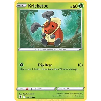 Sběratelská karetní hra Pokémon TCG Kricketot 009/189 - Reverse Holo
