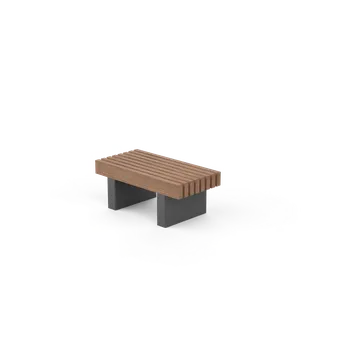 Zahradní lavice HTI SILESIA Lavička bez opěradla LSI054.10 Materiál konstrukce: ocel, Povrchová úprava: komaxit dle RAL, Typ použitého obložení: sapeli