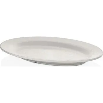 Talíř KULSAN NOVA MELAMÍNOVÝ OVÁLNÝ TALÍŘ 42X29CM BÍLÝ