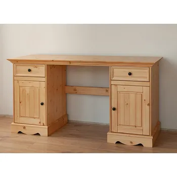 Psací stůl KATMANDU Psací stůl Belluno Elegante, pouštní písek, masiv, rozměr 77x155x53cm