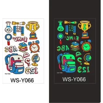 Odstranitelné tetování Glow Tattoo Tetovací obtisky svítící ve tmě Škola