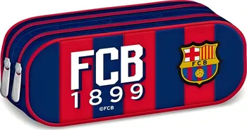 Penál Ars Una FC Barcelona dvoupatrový prázdný červený/modrý