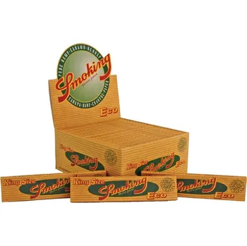 Papírky SMOKING ECO King Size, 33ks v balení | box 50ks (Dlouhé king size papírky Smoking ECO. Široké. 33ks v balení. Box 50ks.)