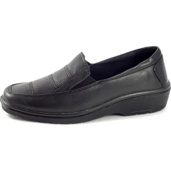 Dámská zdravotní obuv Mokasina Aurelia s prošitím, černá 4480, velikost 38