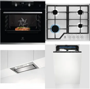 Set domácích spotřebičů ELECTROLUX KODEC75X2 + ELECTROLUX KGS6426SX + ELECTROLUX LFG716X + ELECTROLUX EEM23100L